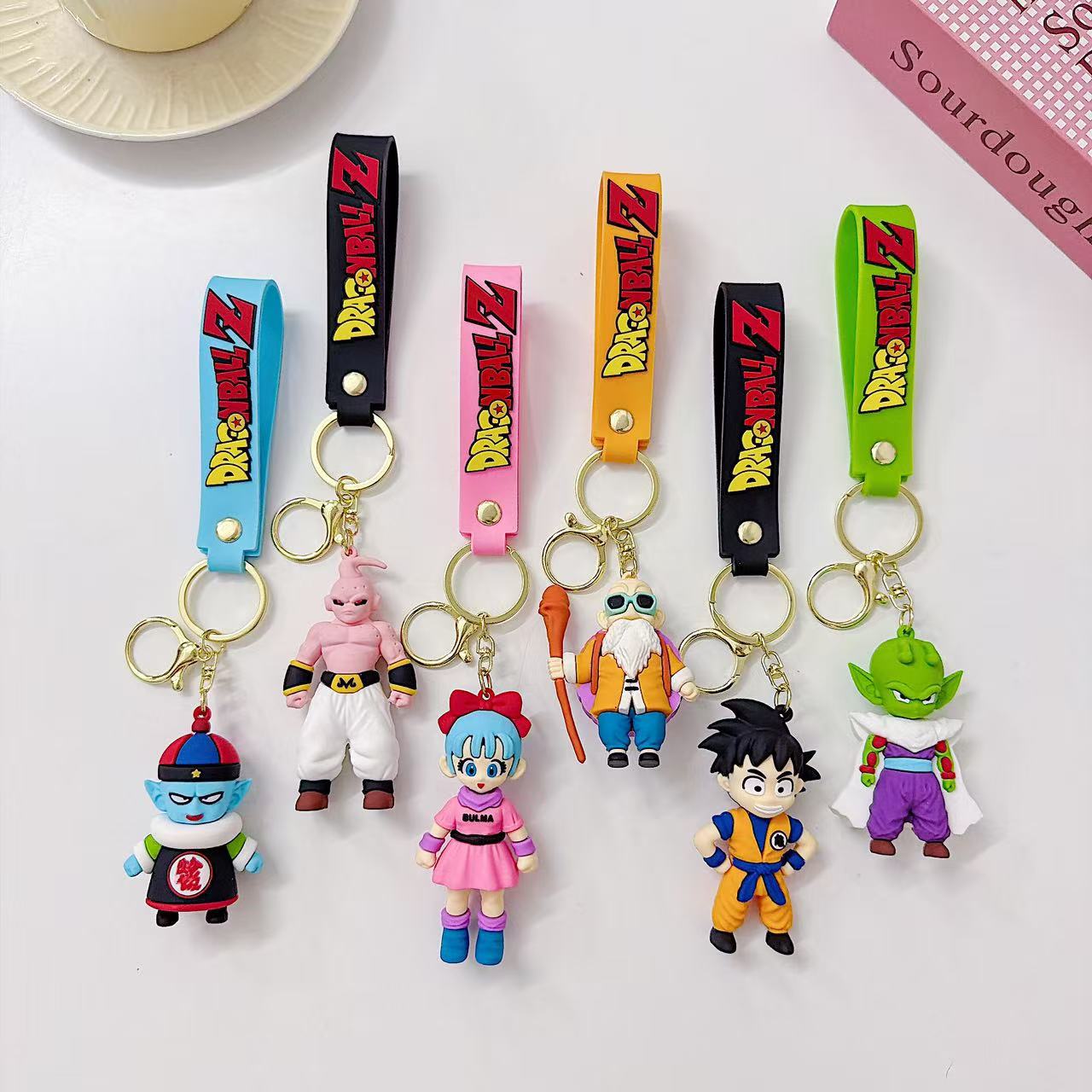 Carabiner Keychain - พวงกุญแจอนิเมะดราก้อนบอล 1/6 ชิ้น การ์ตูนซูเปอร์ไซย่า เวเจต้า จี้ห้อยกระเป๋า