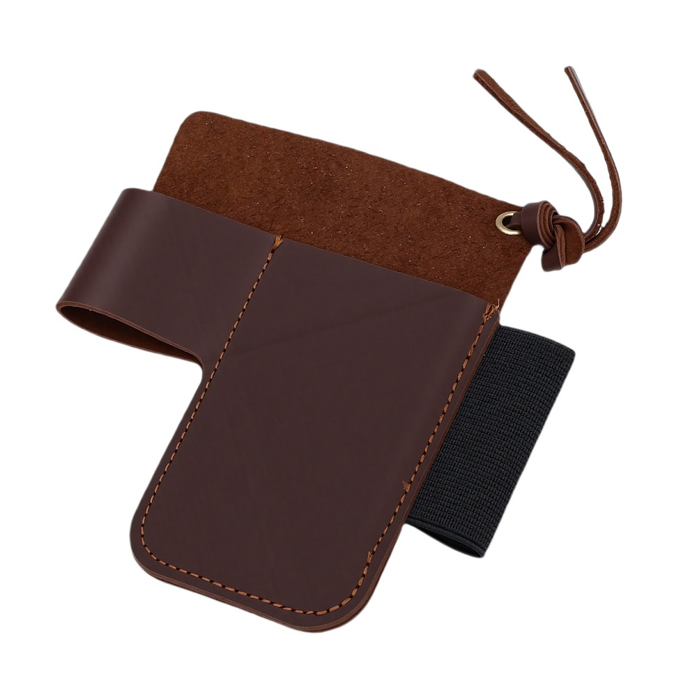 Leather Edc. Carry Pouch - ซองใส่เครื่องมืออเนกประสงค์หนังวัวแท้ ทนทาน พร้อมห่วงคล้องปากกา สีน้ำตาล สำหรับ EDC