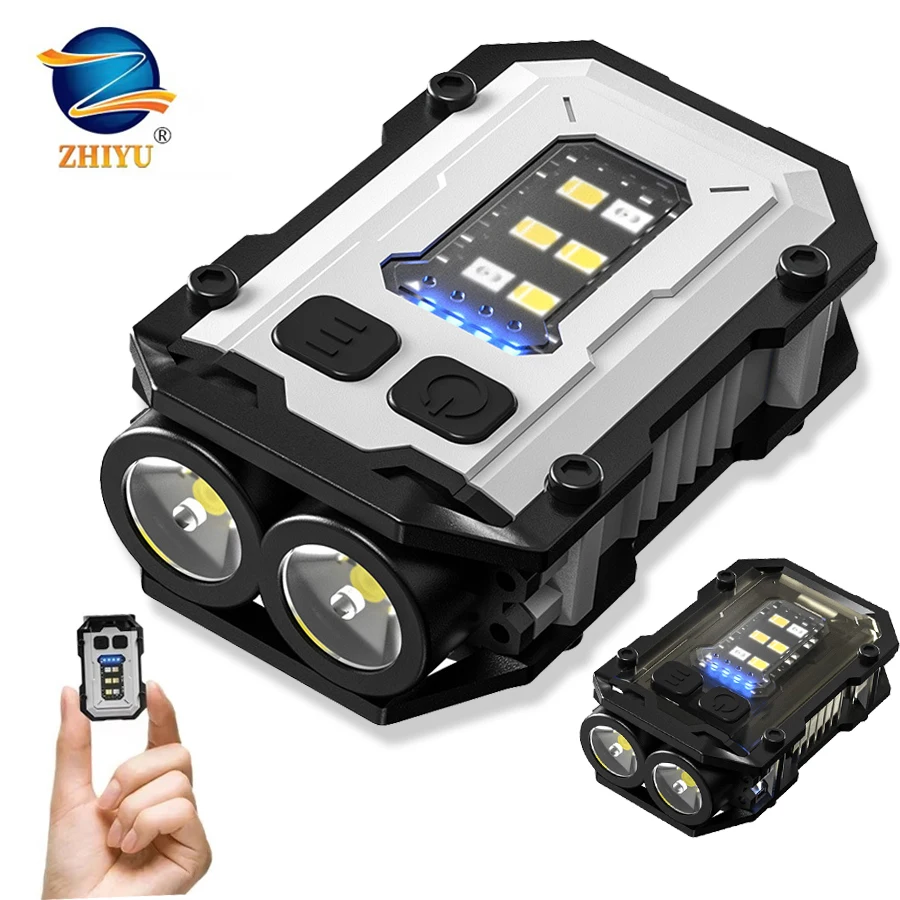 Edc Carry Flashlight - Super Bright พ็อกเก็ตที่มีประสิทธิภาพไฟฉาย LED มัลติฟังก์ชั่น Linterna