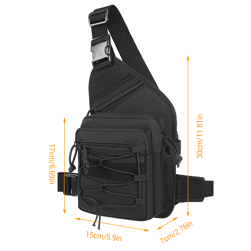 Edc Concealed Carry Backpack - กระเป๋าพกพาแบบซ่อน กระเป๋าสะพายข้างแบบยุทธวิธี กระเป๋าเป้สะพายไหล่ ซองใส่ปืน กระเป๋าคาดหน้าอก กระเป๋า