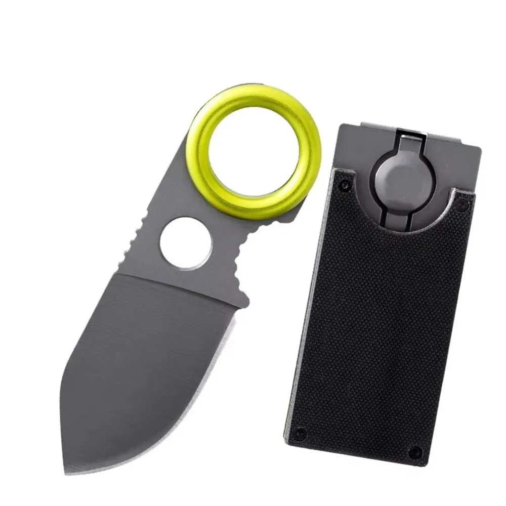 Edc Pocket Carry Fixed Blade - มีดพับขนาดเล็ก EDC ใบมีดคงที่ สแตนเลส พกพาสะดวก ใช้แกะกล่อง