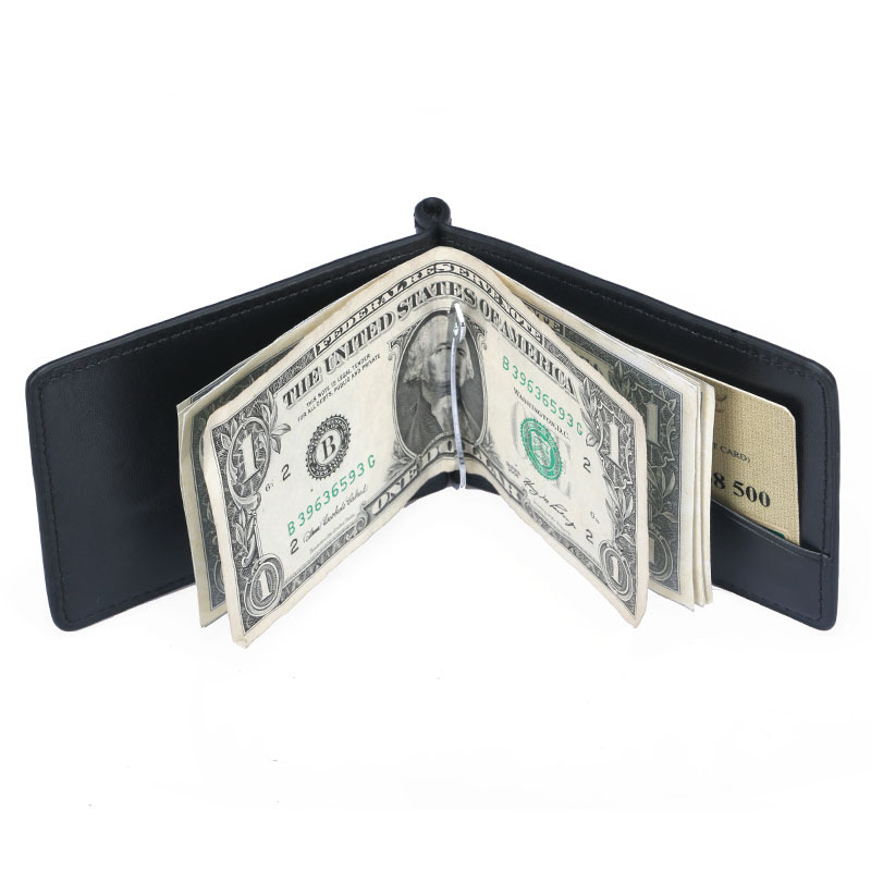 Money Clip Magnetic - ใหม่ MINI หนังผู้ชายคลิปเงินกระเป๋าสตางค์กระเป๋าเหรียญบางกระเป๋าสําหรับ Man แม่เหล็ก Hasp