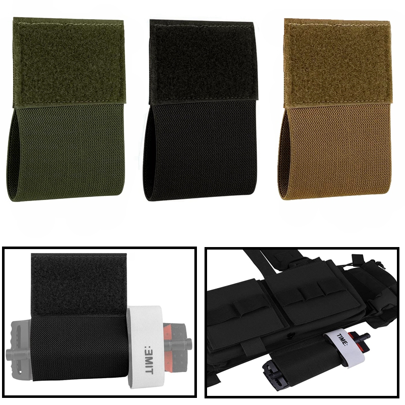 Edc Carry Belt - ที่ใส่สายรัดห้ามเลือดแบบยืดหยุ่น 2 ชิ้น พร้อมแถบตีนตุ๊กแก สำหรับพกพาภายนอกอาคาร กระเป๋า