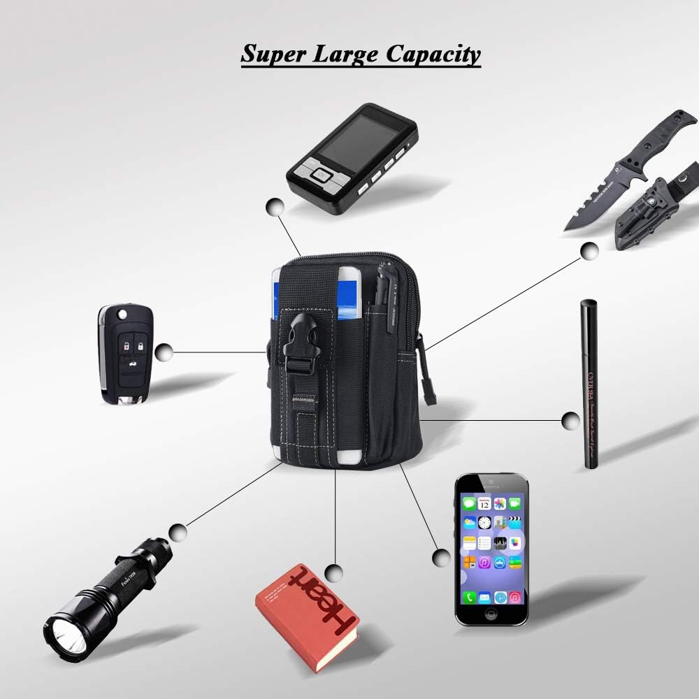 กระเป๋าคาดเอวแบบยุทธวิธี Molle - Edc Everyday Carry บทวิจารณ์และราคา