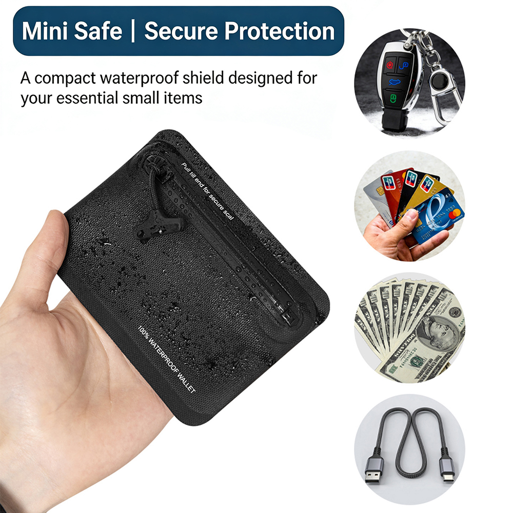 กระเป๋าใส่เหรียญซิปกันน้ำ 100% - Leather Edc. Carry Pouch บทวิจารณ์และราคา
