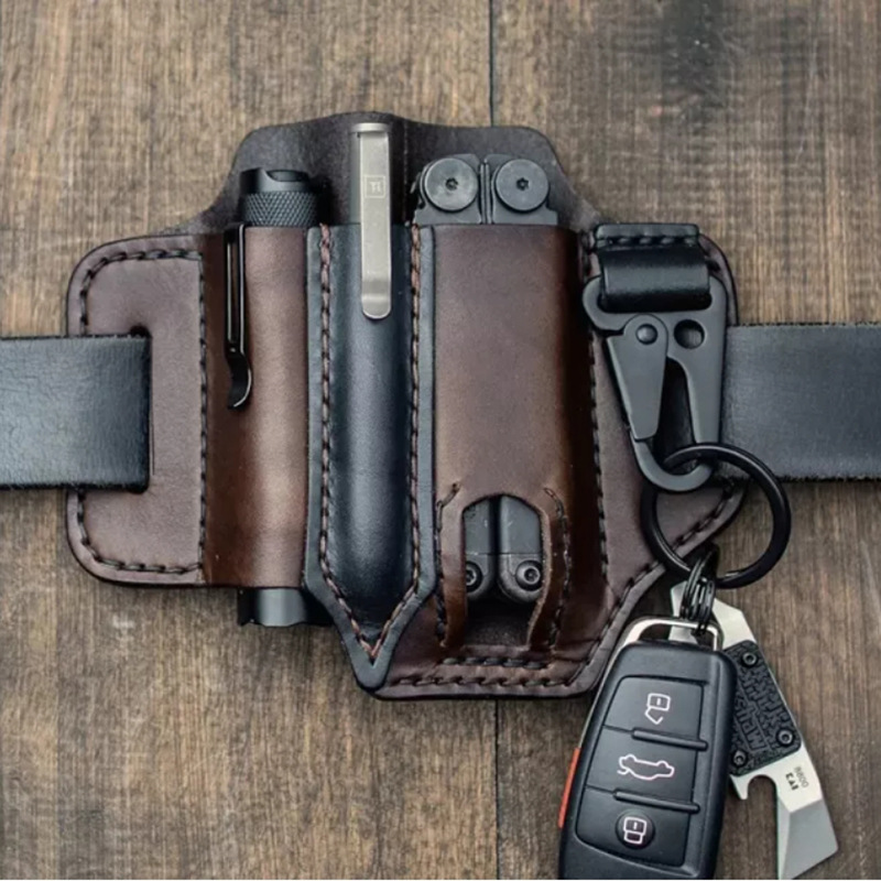 กระเป๋าหนัง EDC Tactical แบบย้ - Leather Edc. Carry Pouch บทวิจารณ์และราคา