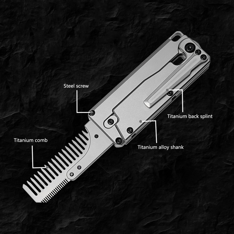 ไทเทเนียมพับหวีหวีเปลี่ยนได้ M - Comb Pocket Titanium บทวิจารณ์และราคา