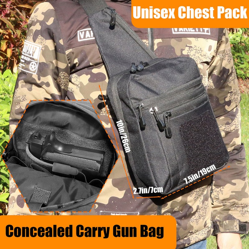 กระเป๋าคาดอกแบบยุทธวิธีใหม่ ซอ - Edc Concealed Carry Backpack บทวิจารณ์และราคา