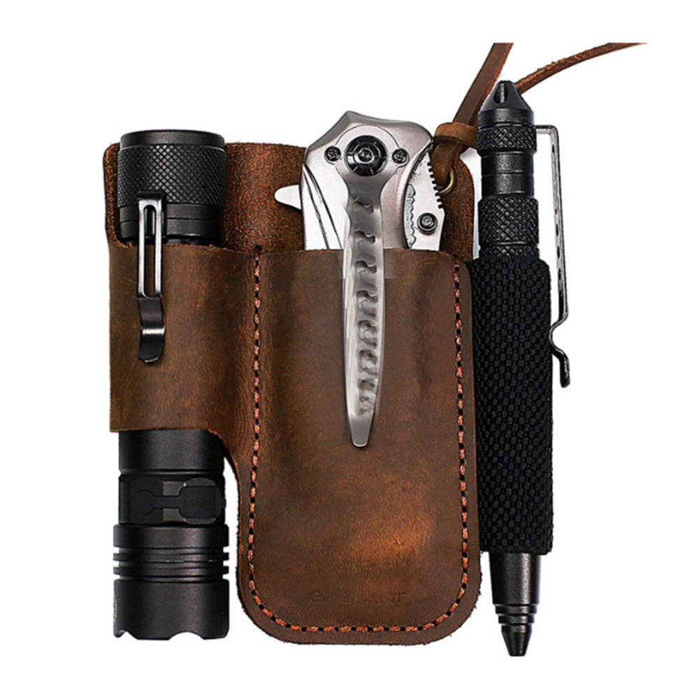 ซองใส่เครื่องมืออเนกประสงค์หนั - Leather Edc. Carry Pouch บทวิจารณ์และราคา