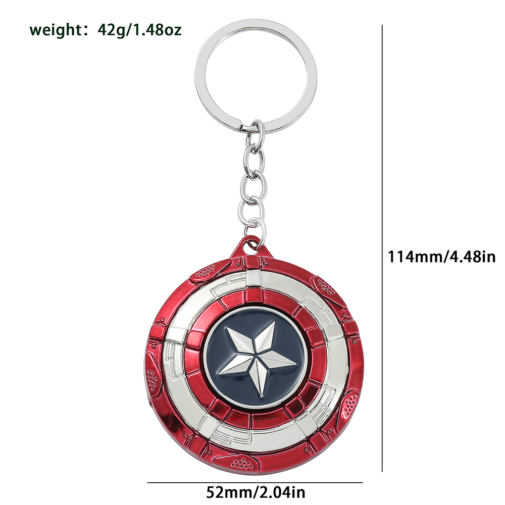 พวงกุญแจโล่ฮีโร่กัปตันอเมริกา  - Carabiner Keychain บทวิจารณ์และราคา
