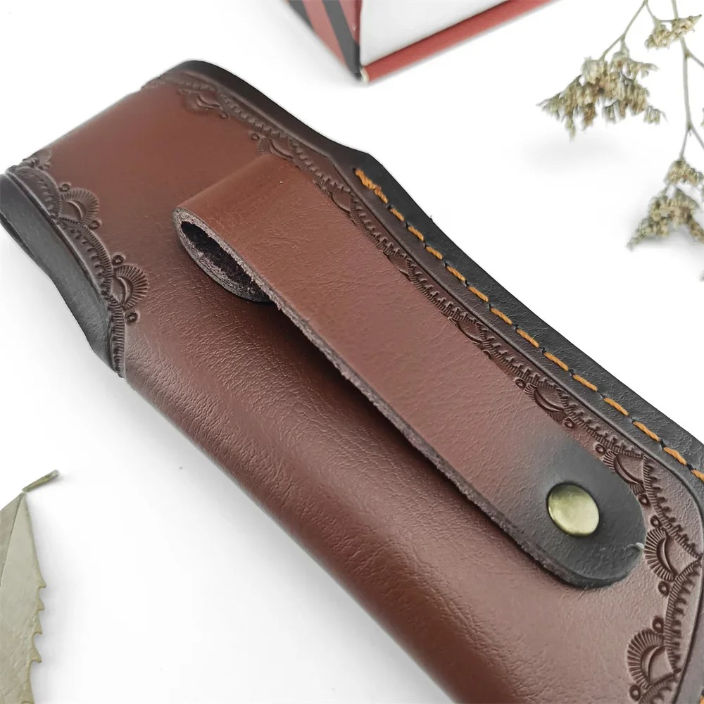 ซองใส่มีดหนังแท้ลายนูนแบบสะสม  - Leather Edc. Carry Pouch บทวิจารณ์และราคา