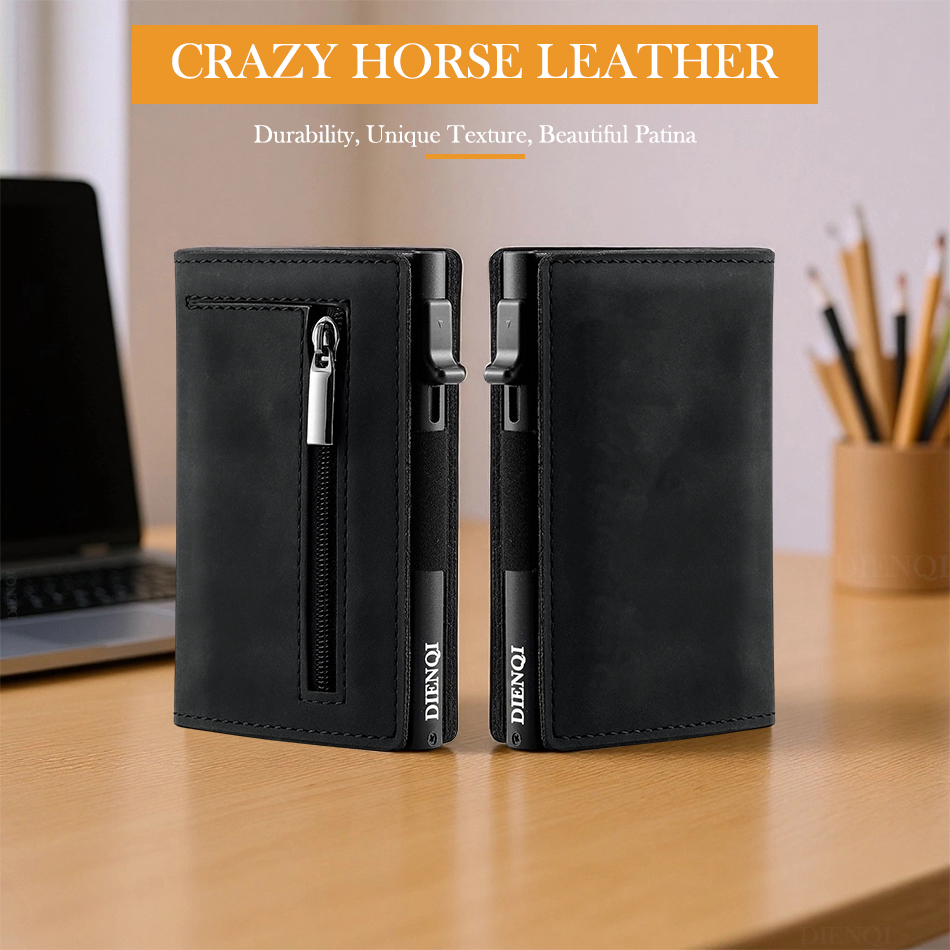 กระเป๋าใส่บัตรเครดิตหนังวัวแท้ - Money Clip Magnetic บทวิจารณ์และราคา