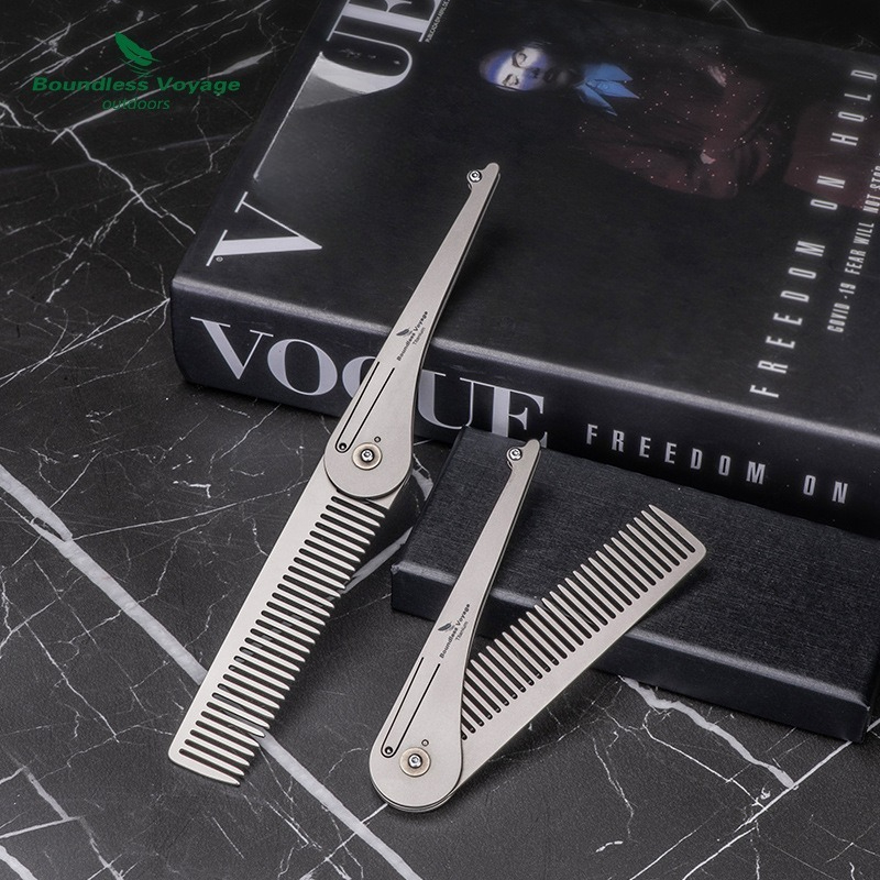 หวีผมไทเทเนียมบริสุทธิ์แบบพับไ - Comb Pocket Titanium บทวิจารณ์และราคา